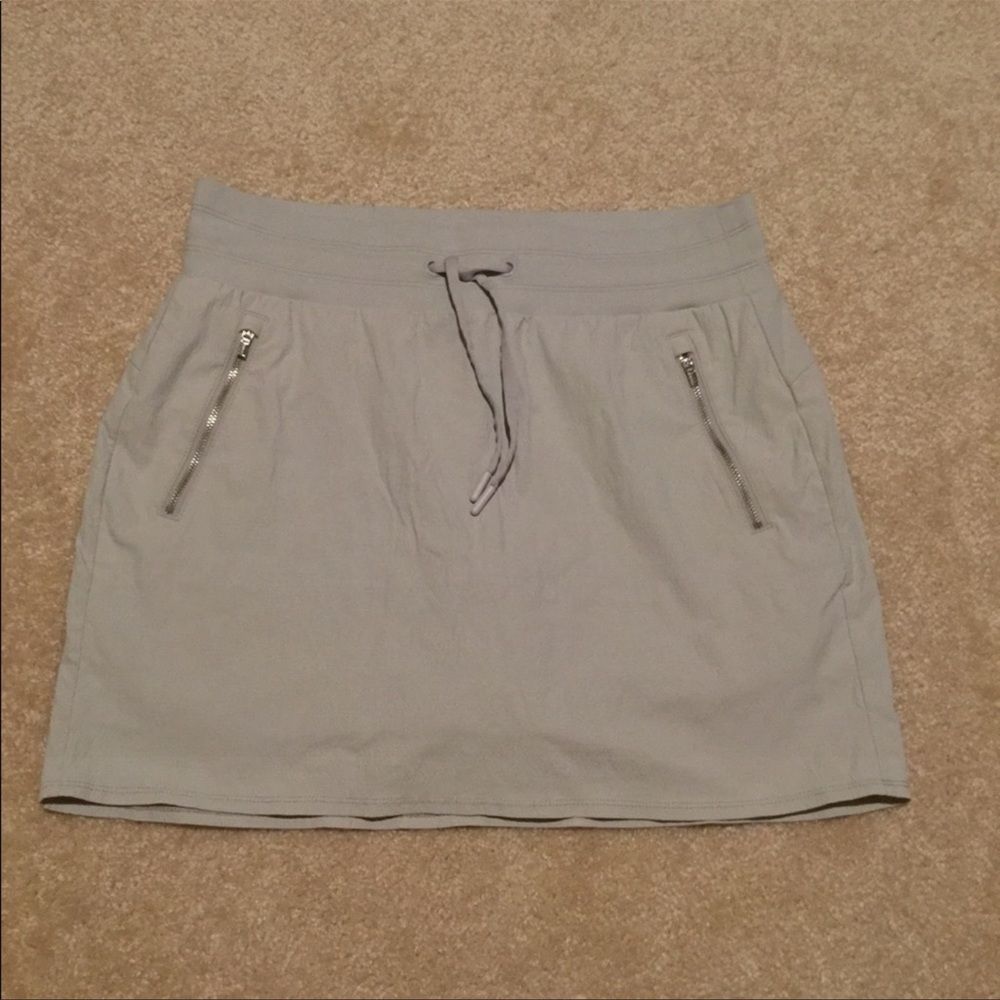 Athleta Trekkie North Skort Skirt Galactic Gray 12T Tall - Picture 2 of 6